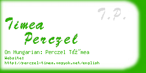 timea perczel business card